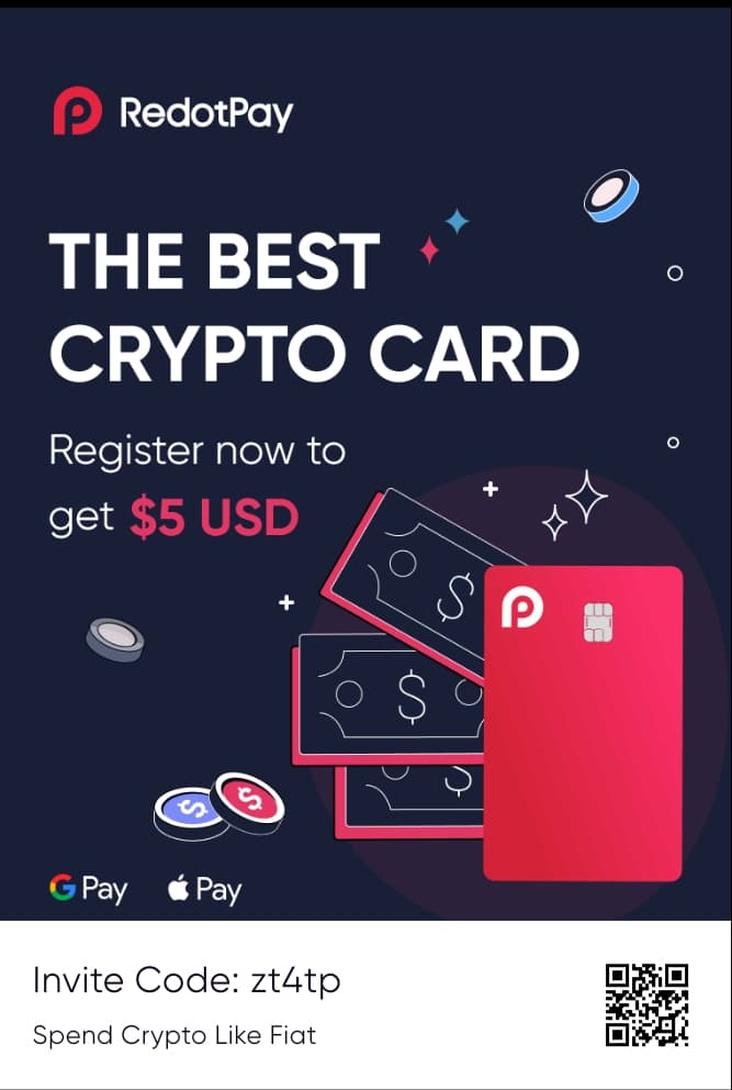 RedotPay invite with code zt4tp